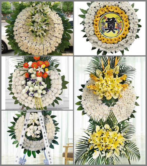 安徽池州市贵池区马衙街道灵芝村花圈速递